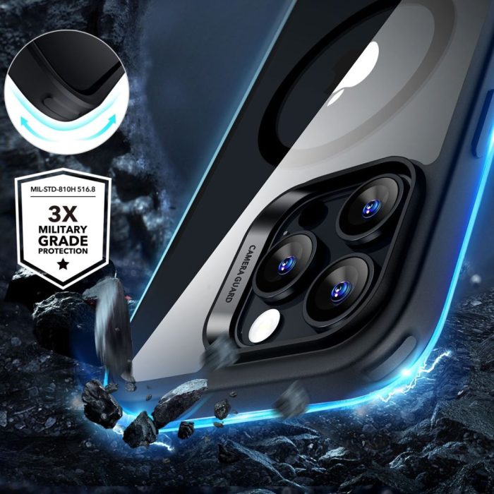 ESR CLASSIC HYBRID HALOLOCK MAGSAFE & TEMPERED GLASS IPHONE 16 PRO MAX CLEAR/BLACK warehouse evk wh-evk Λάρισα