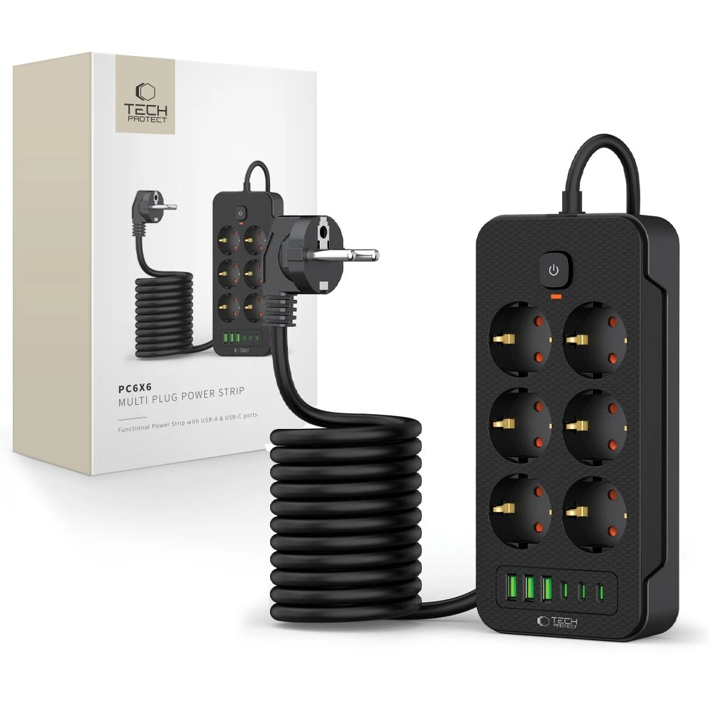 TECH-PROTECT PC6X6 POWER STRIP warehouse evk wh-evk Λάρισα