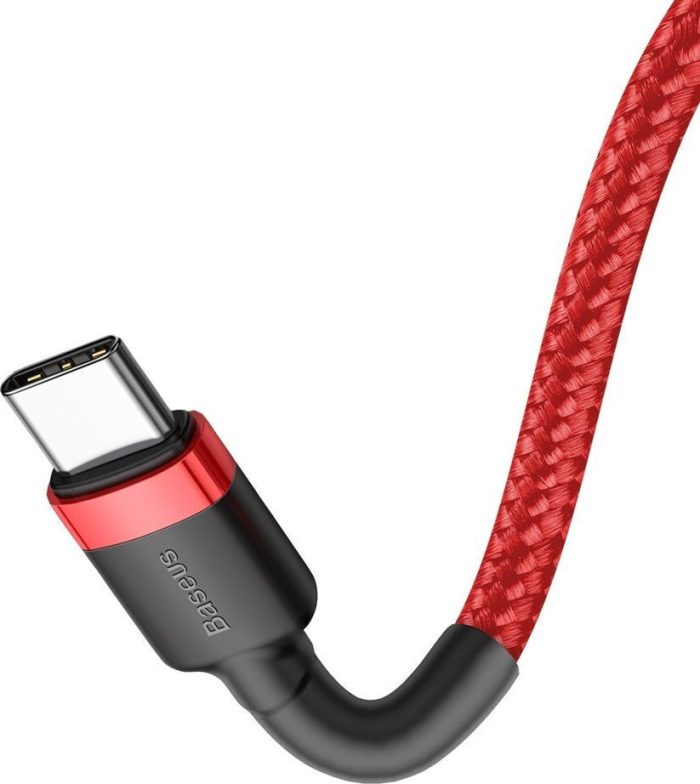 Baseus Cafule Braided USB 2.0 Cable USB-C male - USB-C male Κόκκινο 2m (CATKLF-H09) warehouse evk wh-evk Λάρισα