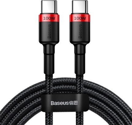 Baseus Cafule Braided USB 2.0 Cable USB-C male - USB-C male Κόκκινο 2m (CATKLF-AL91) warehouse evk wh-evk Λάρισα