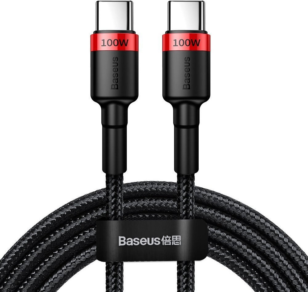 Baseus Cafule Braided USB 2.0 Cable USB-C male - USB-C male Κόκκινο 2m (CATKLF-AL91) warehouse evk wh-evk Λάρισα