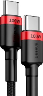 Baseus Cafule Braided USB 2.0 Cable USB-C male - USB-C male Κόκκινο 2m (CATKLF-AL91) warehouse evk wh-evk Λάρισα