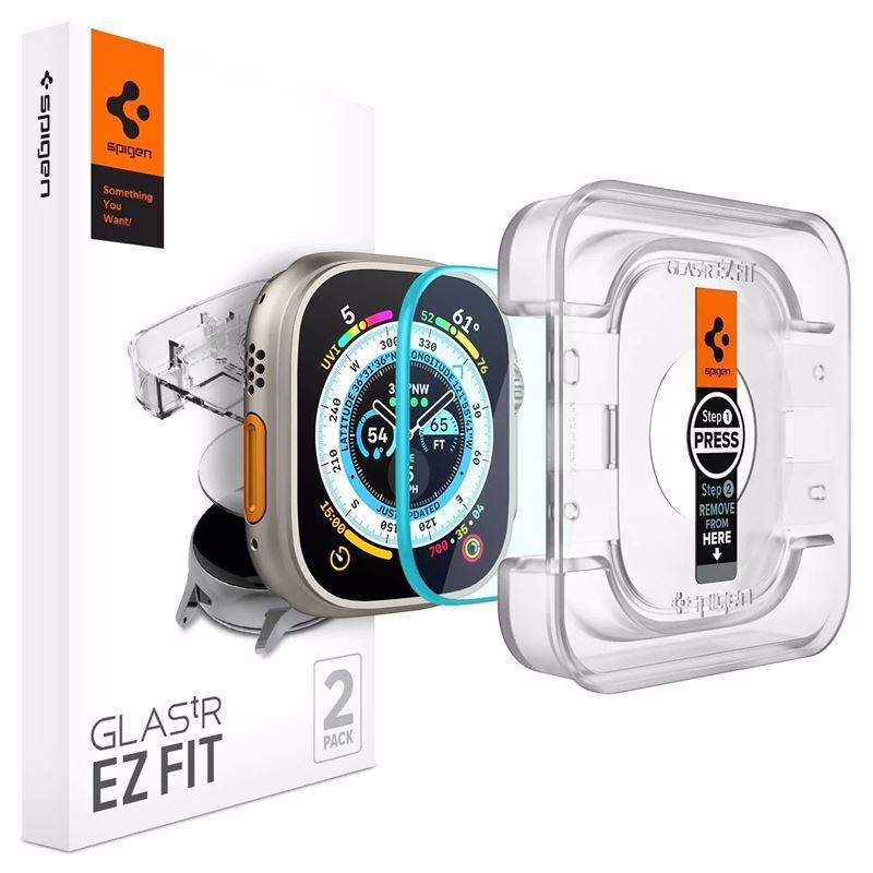 Tempered glass Spigen GLAS.tR ez Fit Apple Watch Ultra 49mm Clear warehouse evk wh-evk Λάρισα