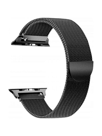 Tech-Protect Milanese Λουράκι Μεταλλικό Μαύρο (Apple Watch 42/44/45mm) warehouse evk wh-evk Λάρισα