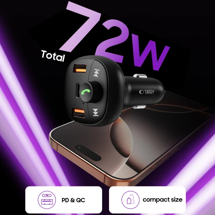 Tech-Protect CC06 3-port Car Charger warehouse evk wh-evk Λάρισα