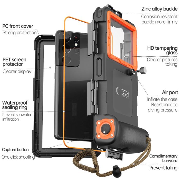 Tech-Protect IPX8 Universal Diving Waterproof Case warehouse evk wh-evk Λάρισα