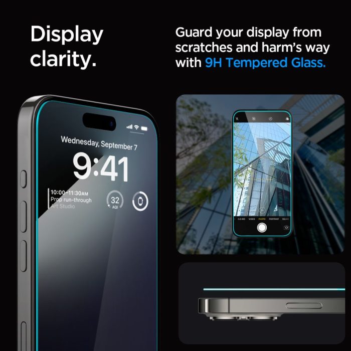 Spigen GLAS.tR ez Fit Apple iPhone 15 Pro Max warehouse evk wh-evk Λάρισα