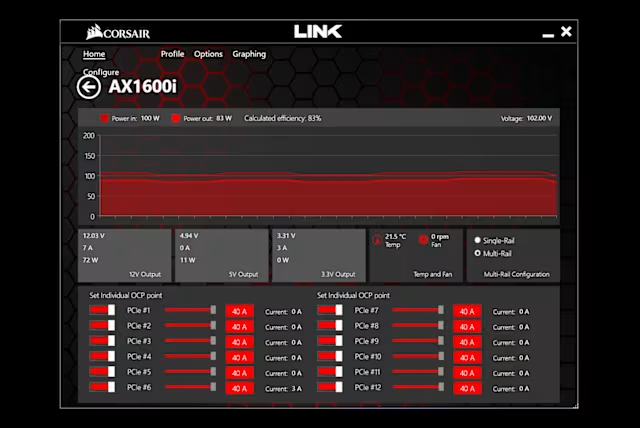 Corsair AX1600i 1600W 80 Plus Titanium Full Modular Τροφοδοτικό