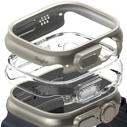 Ringke Slim θήκη Apple Watch Ultra 49mm clear titanium grey σετ