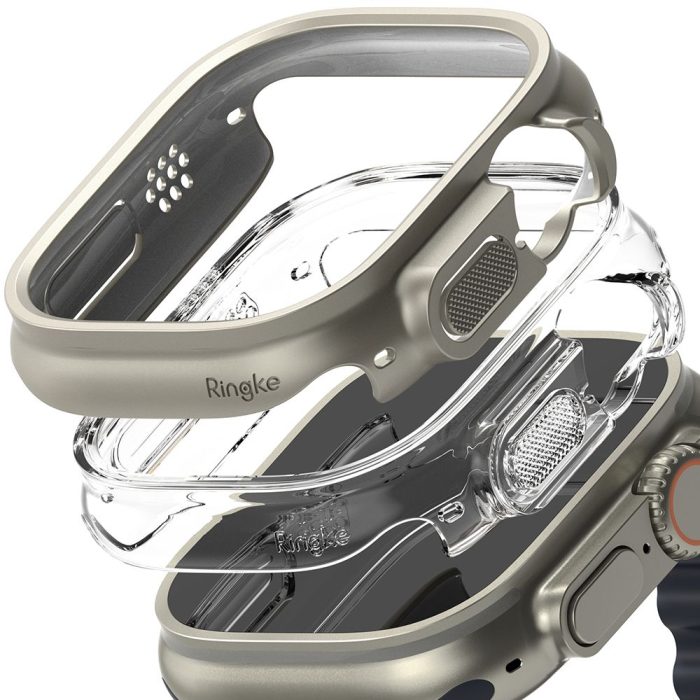 Ringke Slim θήκη Apple Watch Ultra 49mm clear titanium grey σετ