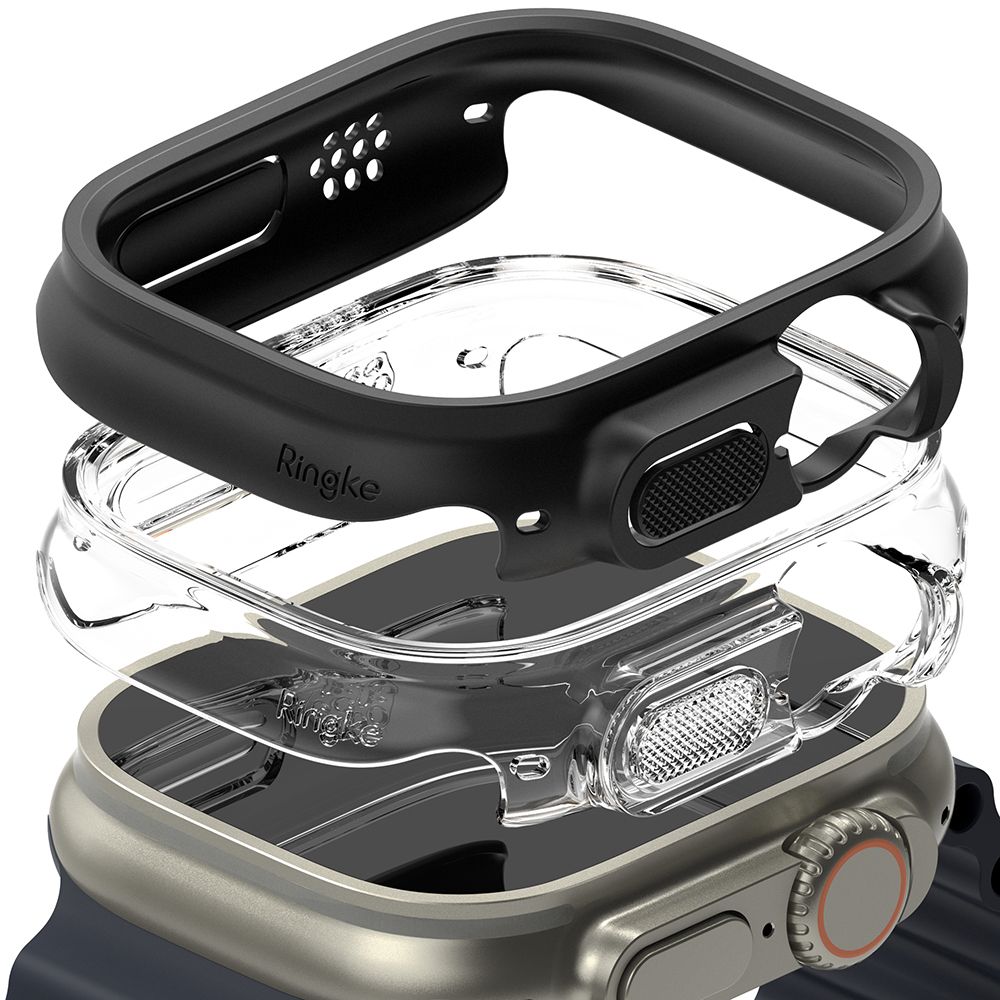 Ringke Slim θήκη Apple Watch Ultra 49mm clear matte black σετ