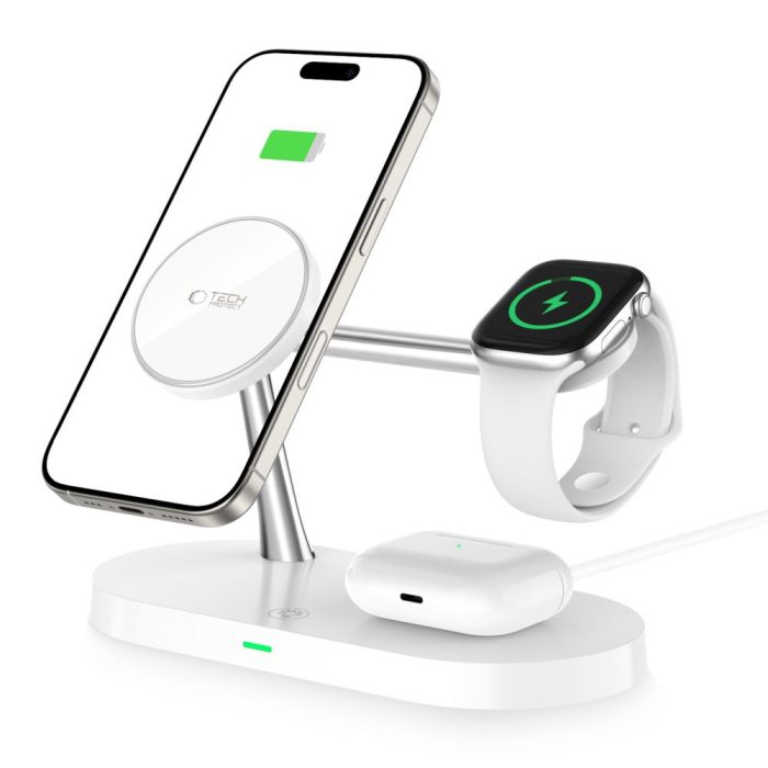 Ασύρματος φορτιστής 3 σε 1 Tech-Protect με MagSafe για iPhone, Apple Watch και AirPods