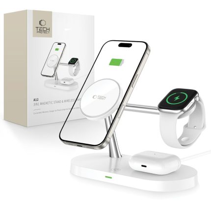 Ασύρματος φορτιστής 3 σε 1 Tech-Protect με MagSafe για iPhone, Apple Watch και AirPods