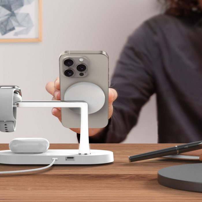 Ασύρματος φορτιστής 3 σε 1 Tech-Protect με MagSafe για iPhone, Apple Watch και AirPods
