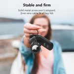 Tech-Protect Rough Chain Keychain Μαύρο για Apple AirTag (2 Τεμάχια)