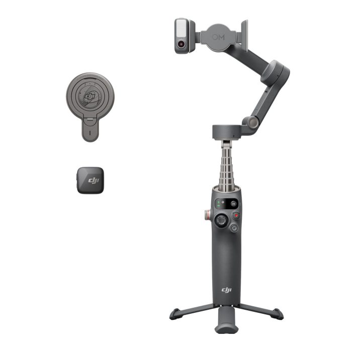 Gimbal DJI Osmo Mobile 7P με ράβδο επέκτασης και AI παρακολούθηση