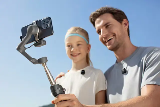 Gimbal DJI Osmo Mobile 7P με ράβδο επέκτασης και AI παρακολούθηση