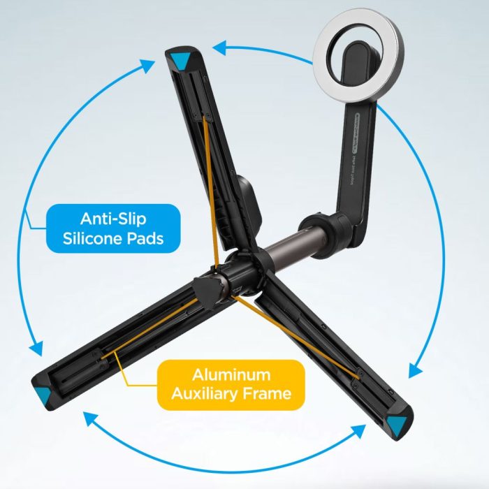 Spigen S571W MagSafe Bluetooth selfie stick τρίποδο μαύρο