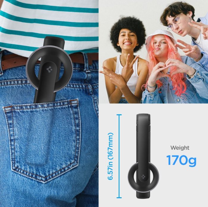Spigen S571W MagSafe Bluetooth selfie stick τρίποδο μαύρο