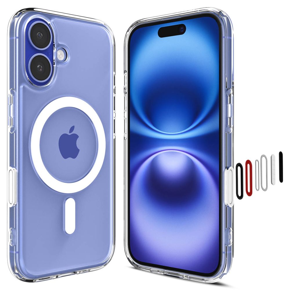Spigen Ultra Hybrid T MagSafe iPhone 16 θήκη λευκή μπροστινή όψη
