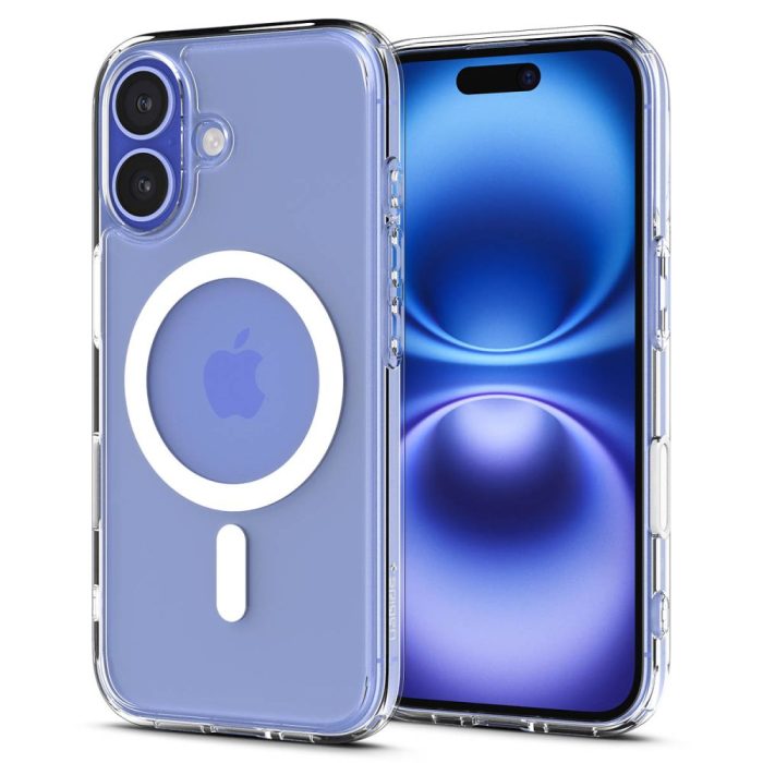 Spigen Ultra Hybrid T MagSafe iPhone 16 θήκη λευκή μπροστινή όψη