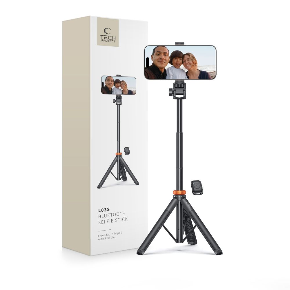 Tech-Protect L03S selfie stick με τρίποδο και Bluetooth