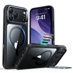 ESR Classic Hybrid Kickstand MagSafe θήκη iPhone 17 Pro Max διάφανη μαύρη