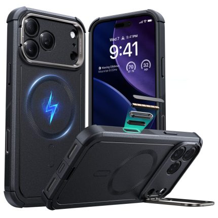 ESR Cyber Kickstand MagSafe θήκη iPhone 17 Pro Max μαύρη