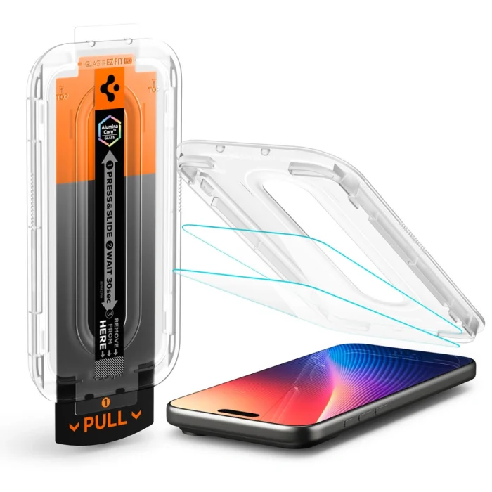 Spigen Glas.tR EZ Fit Pro Tempered Glass iPhone 17 Pro Max Clear