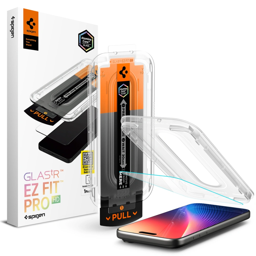 Spigen Glas.tR EZ Fit Pro Tempered Glass iPhone 17 Pro Max Clear