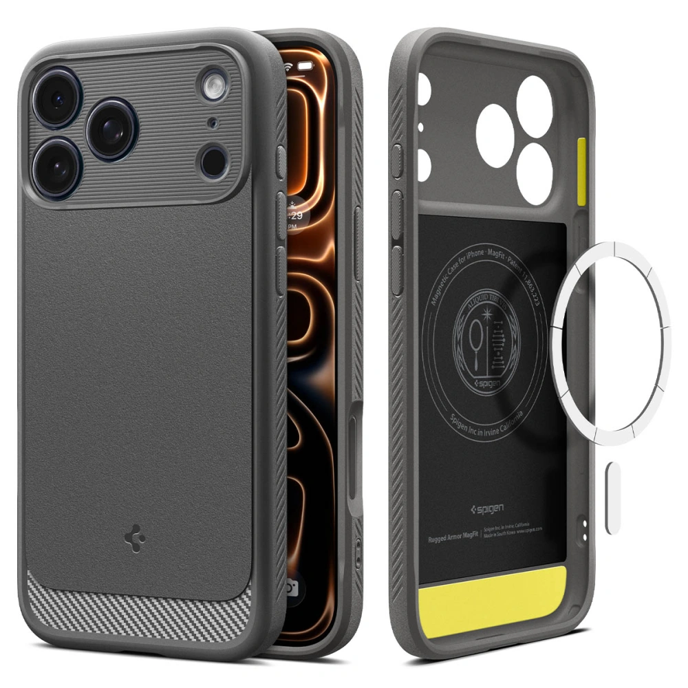 Spigen Rugged Armor MagSafe θήκη iPhone 17 Pro Max Grey