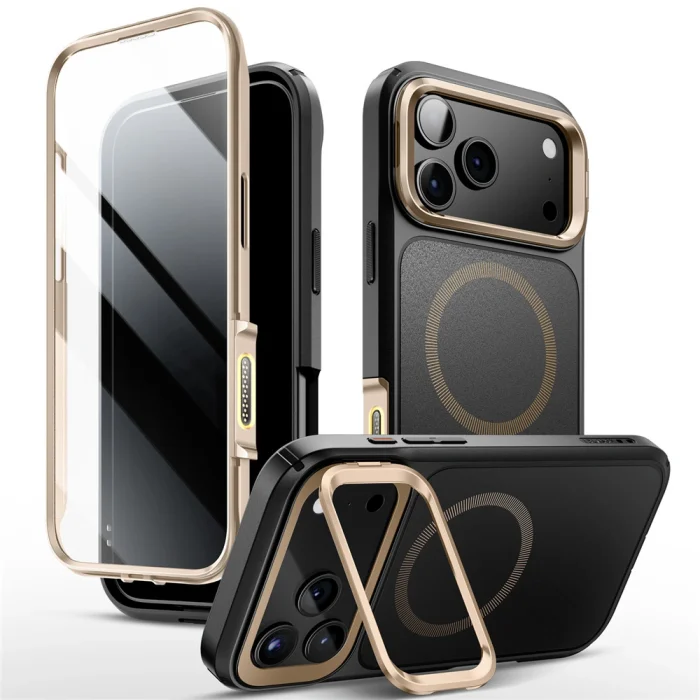 Supcase Ares Flip Mag MagSafe θήκη iPhone 17 Pro Max Desert Gold