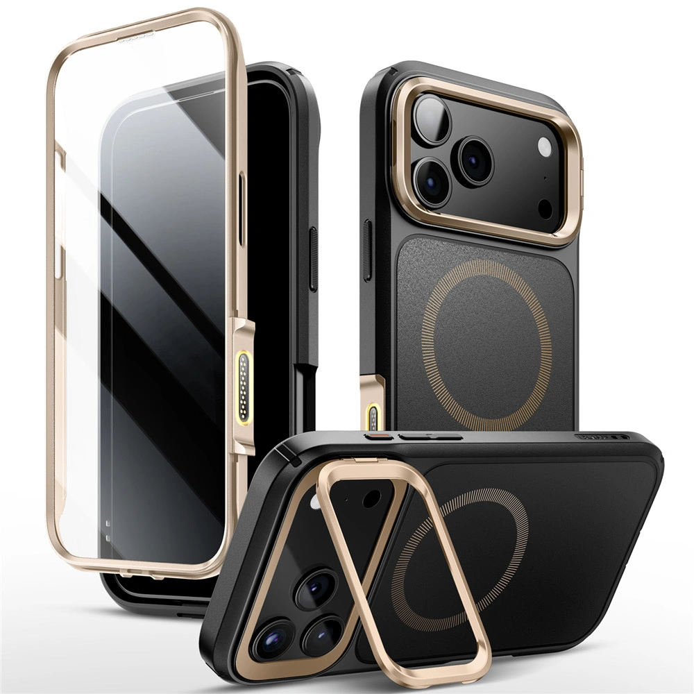 Supcase Ares Flip Mag MagSafe θήκη iPhone 17 Pro Max Desert Gold