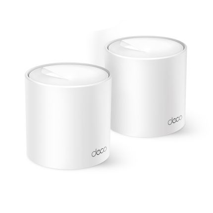 Σετ TP-Link Deco X10 mesh WiFi 6 (2 μονάδες) σε λευκό χρώμα – AX1500, διπλό πακέτο