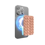 Μαγνητική βάση κινητού MagSafe με βεντούζες σε μπεζ χρώμα