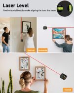 Tyrry DC10 4-in-1 Επαναφορτιζόμενο Laser Αλφάδι με Βάση Τοίχου & Συλλέκτη Σκόνης - Image 2