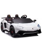 παιδικό ηλεκτρικό αυτοκίνητο Lamborghini 24V λευκό διθέσιο