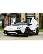 παιδικό ηλεκτρικό αυτοκίνητο Lamborghini 24V λευκό διθέσιο