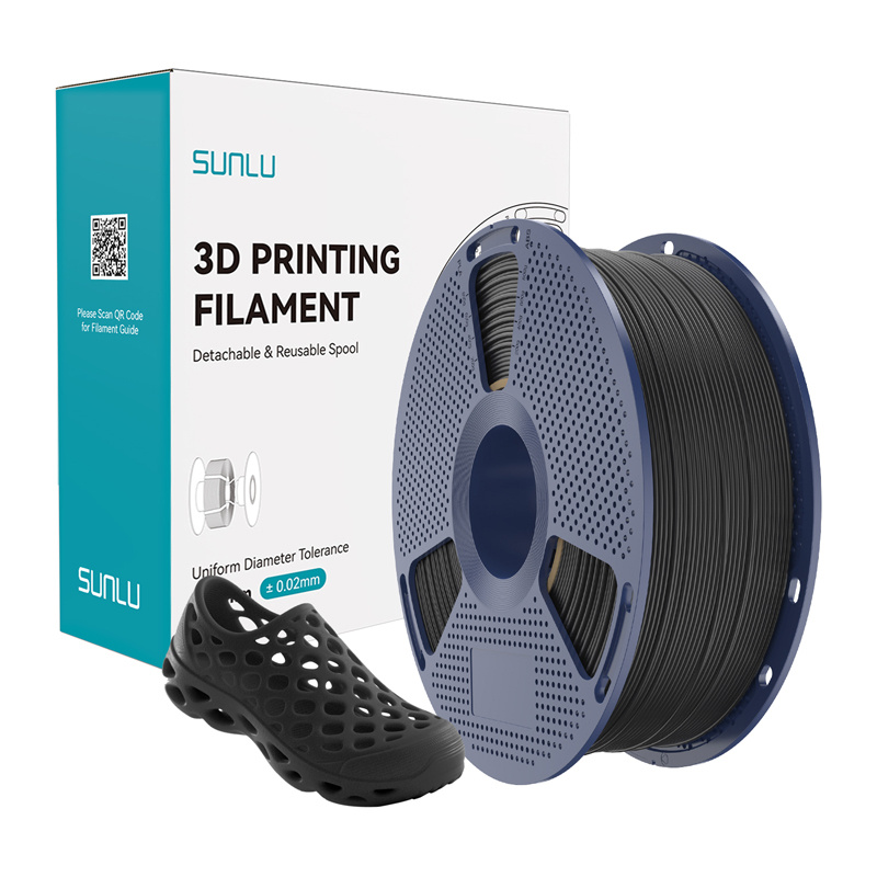Νήμα Sunlu TPU 95A Black καρούλι 1kg για εύκαμπτες 3D εκτυπώσεις